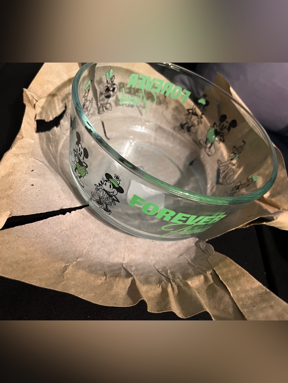 Disney Forever Friends Pyrex glass bowl new